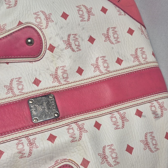MCM Pink & White Tote Bag - Picture 16 of 17